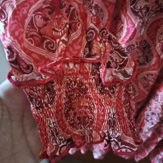 Vestido Hug&Clau estampado rojo