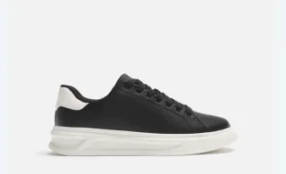 Zapatillas Zara Hombre Talla 44 Negras y Blancas