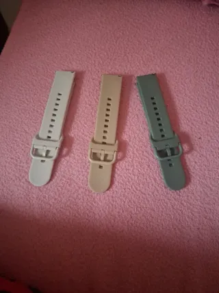 Correas de reloj 22mm (beige, verde y marron)