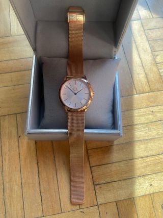 Reloj Calvin Klein color Oro de Rose
