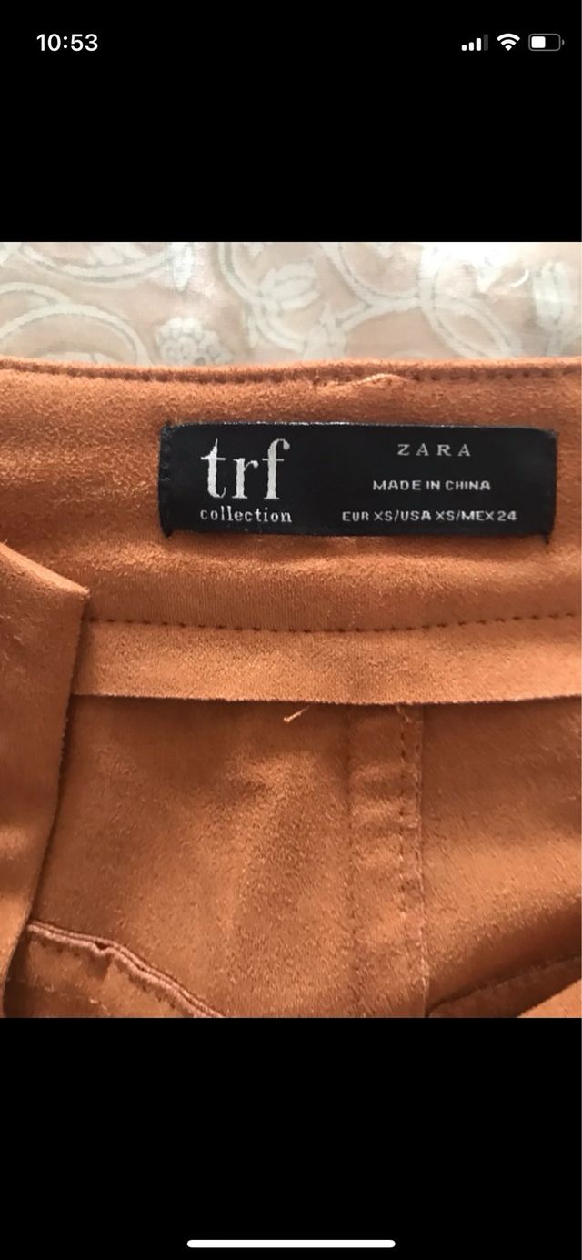 Minifalda Botones Marrón