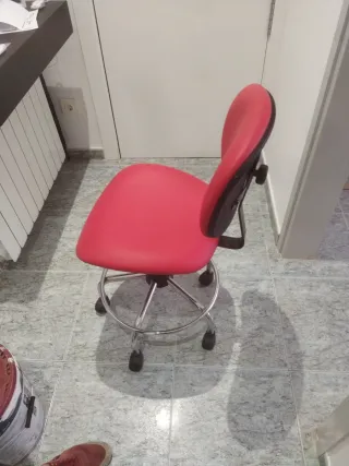 Silla de escritorio roja