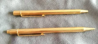 Cartier Must II Bolígrafo y Lapicero Chapados Oro