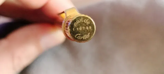 Cartier Must II Bolígrafo y Lapicero Chapados Oro