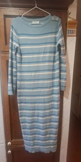 Vestido Hug&Clau rayas azul y blanco