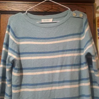 Vestido Hug&Clau rayas azul y blanco