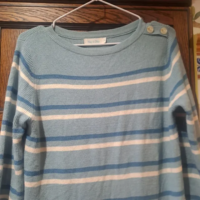 Vestido Hug&Clau rayas azul y blanco