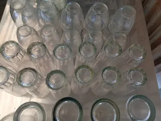 Vasos de cristal transparentes