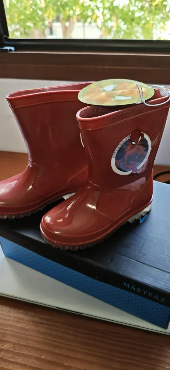 Botas niño azul marino