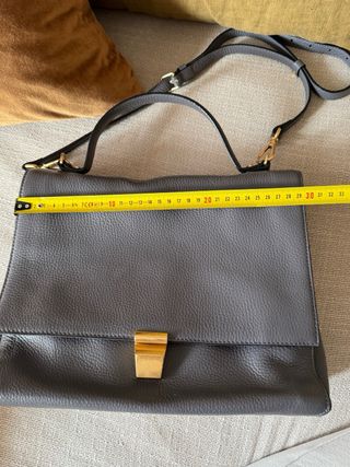 Bolso Coccinelle Cuero Gris