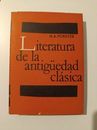 Literatura de la antigüedad clásica -Forster-