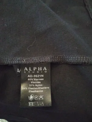 Alpha Studio Cappotto Paltò Donna Tg 44 Nero