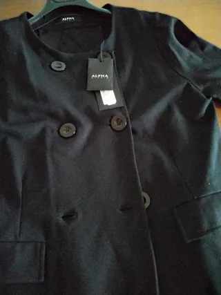 Alpha Studio Cappotto Paltò Donna Tg 44 Nero