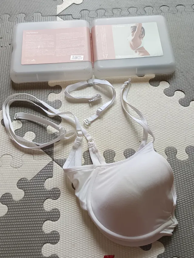 Sujetador my basics blanco multiescote