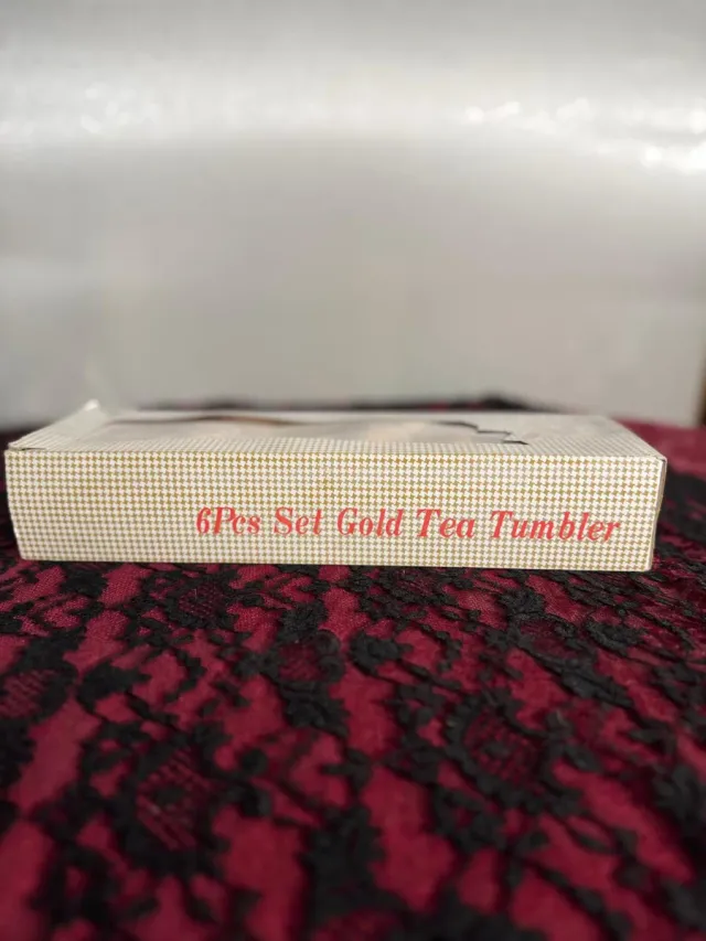 Set 6 Vasos Dorados Vintage