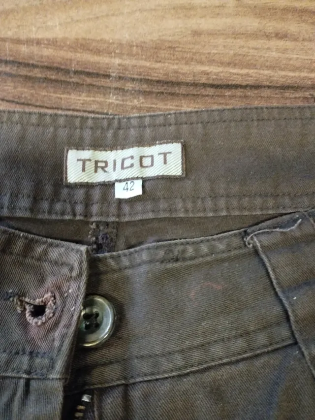 Pantalón pirata marrón