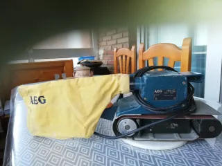 Lijadora de cinta con bolsa de polvo