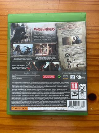 Juego Assassin's Creed Unity Revolution Xbox One