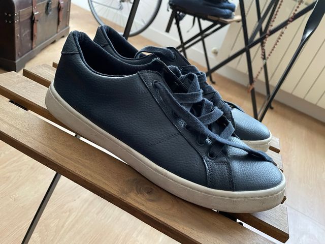 Zapatos Mango Azul Talla 41