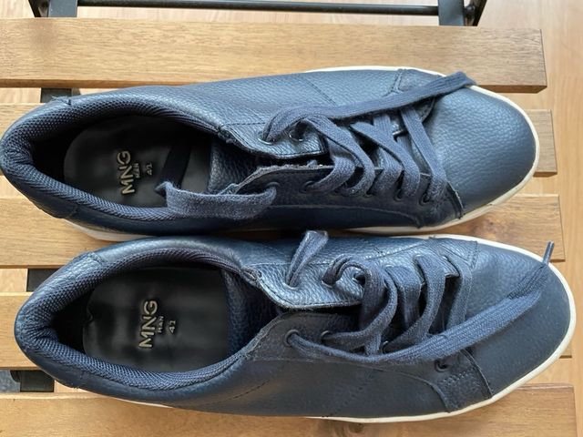 Zapatos Mango Azul Talla 41