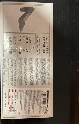 Zapatos salón punta marrón Cortefiel T38