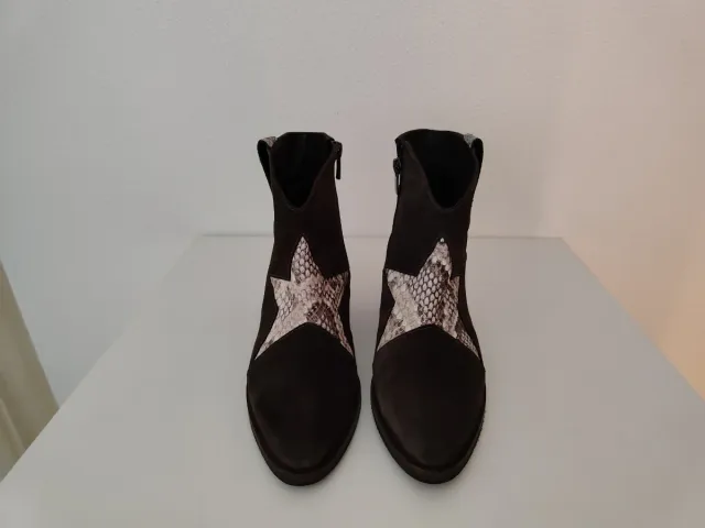 Botines Plumers Ante Marrón Talla 36