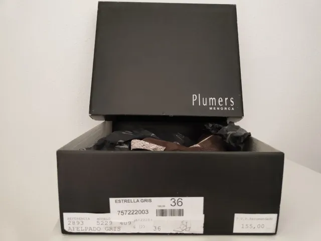 Botines Plumers Ante Marrón Talla 36