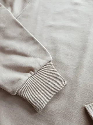 Sudadera Zara Beige Mujer