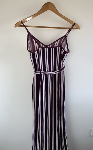 Mono largo de terciopelo con cinturón