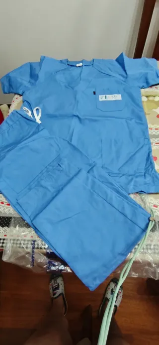 Uniforme de trabajo mujer azul nuevo