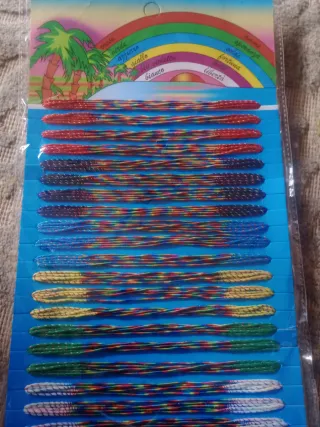 100 Pulseras de la Amistad Multicolor