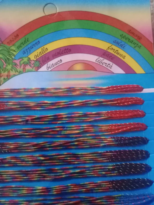 100 Braccialetti dell'Amicizia Multicolore