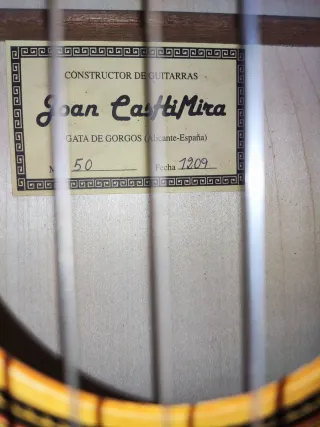 Guitarra Española Clásica Joan Cashimira