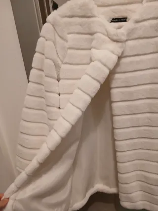 Pellicciotto bianco taglia unica