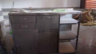 Mueble de acero inoxidable para cafetería/bar