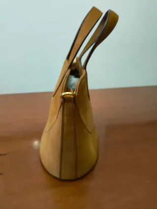 Borsa Bulgari scamosciata beige/marrone