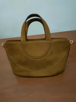 Borsa Bulgari scamosciata beige/marrone