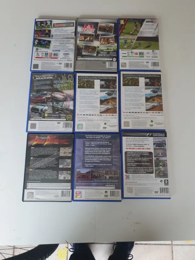 Lote de Videojuegos PS2: FIFA, WRC, F1, Burnout