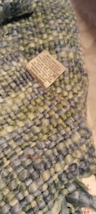 Manta decorativa sofá tonos verde /azul