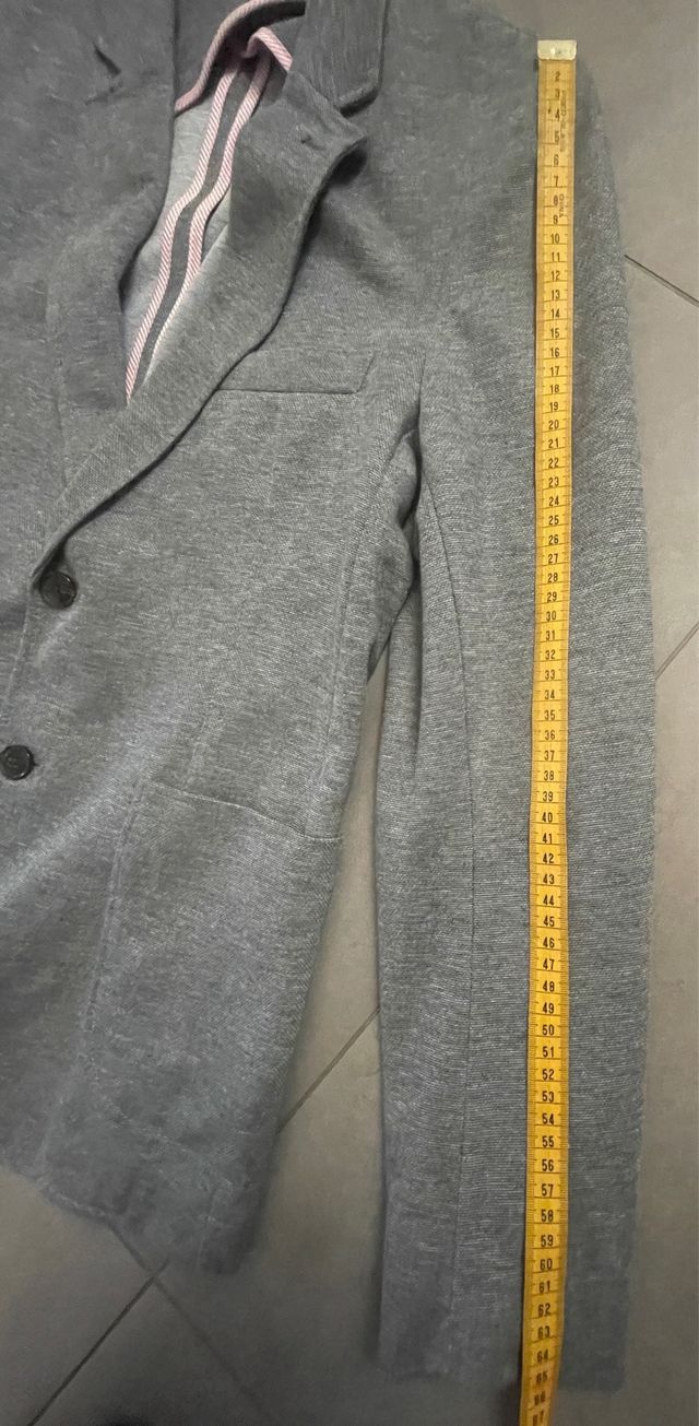 Blazer Zara Uomo Grigio