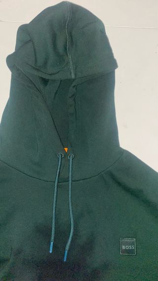 Sudadera BOSS verde con capucha