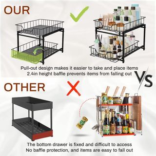 Organizador Deslizante 2 Niveles Cocina