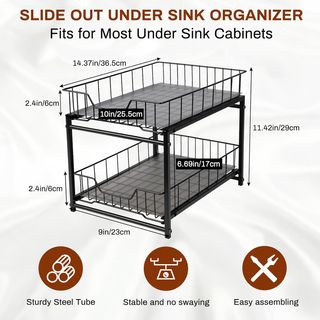 Organizador Deslizante 2 Niveles Cocina