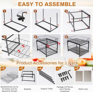 Organizador Deslizante 2 Niveles Cocina