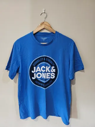 Camiseta Jack & Jones Azul Hombre