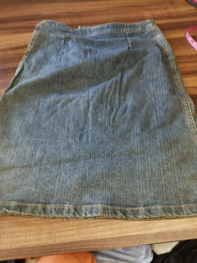 Falda vaquera con cordones