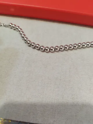 Bracciale in argento con chiusura a moschettone