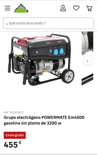 Grupo electrógeno 3500W