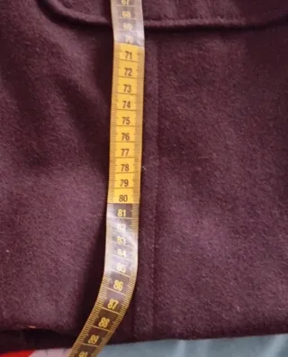 Abrigo largo marrón mujer Talla S