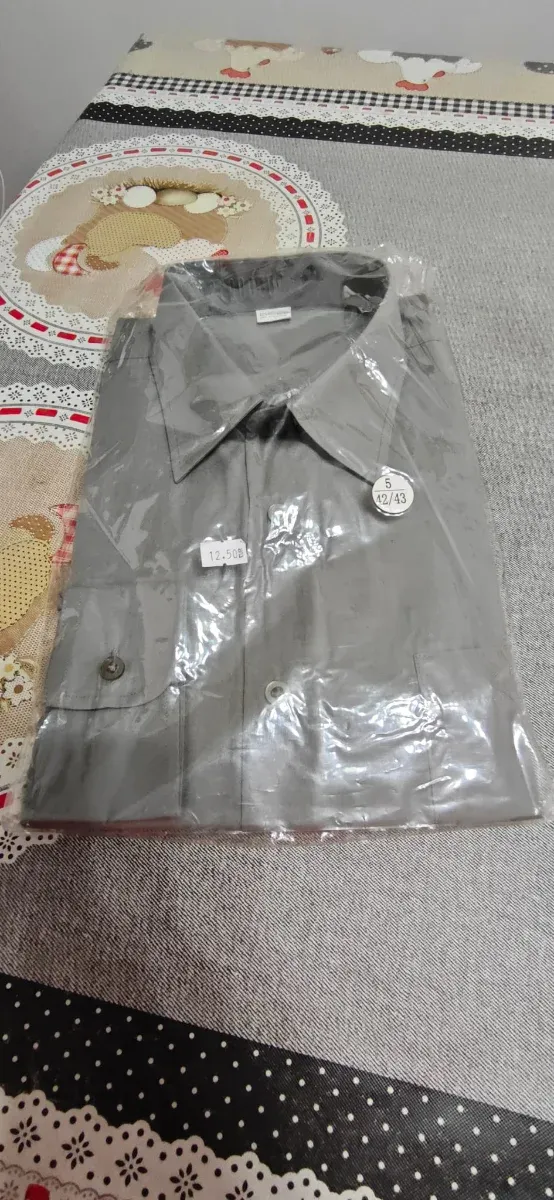 Camisa de trabajo gris talla M